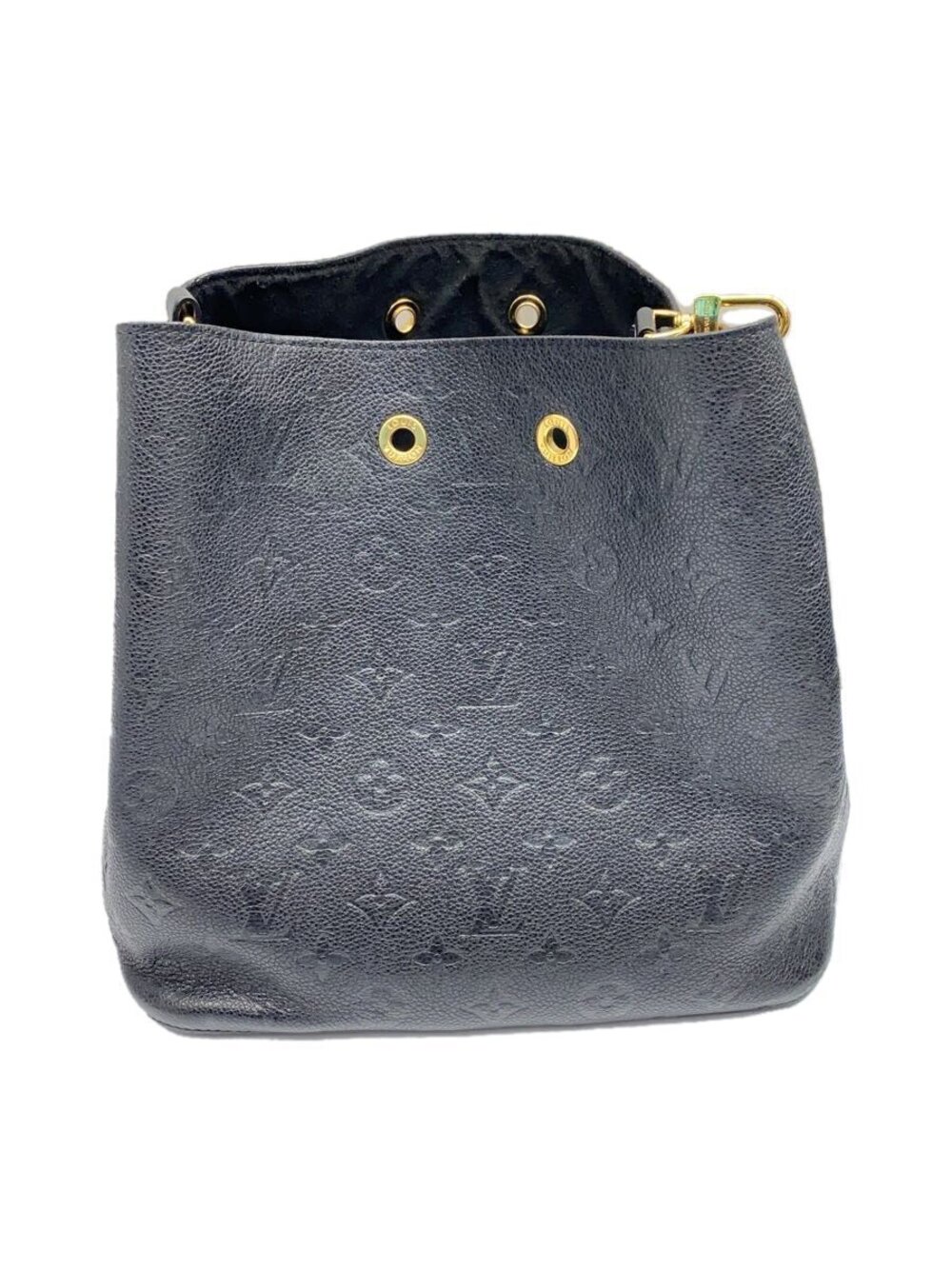 LOUIS VUITTON Neo Noe Monogram Empreinte Black Leather Patterned Bag